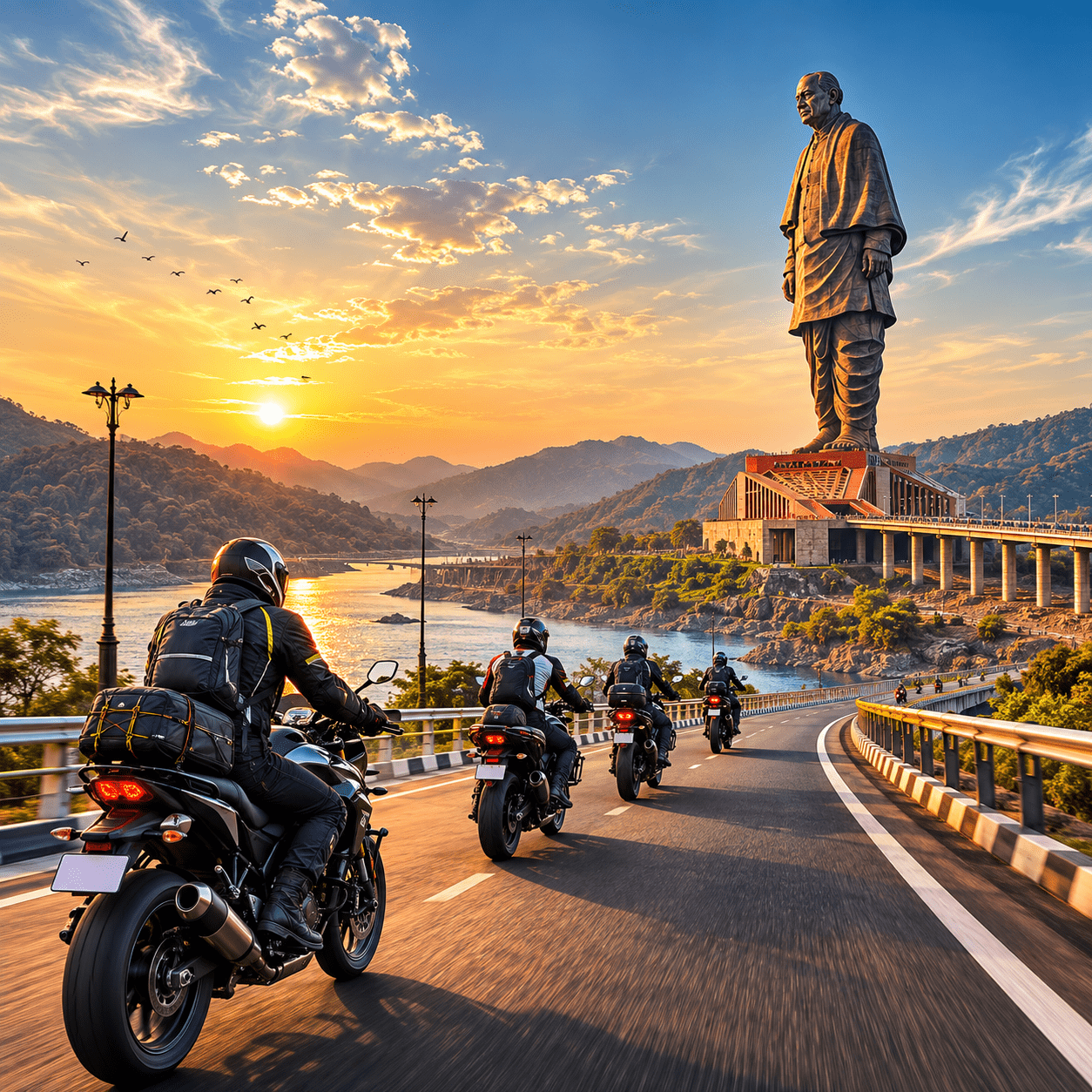 Ride to Statue of Unity